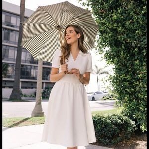 Gal Meets Glam ‘Alison’ White Fit and Flare Dress